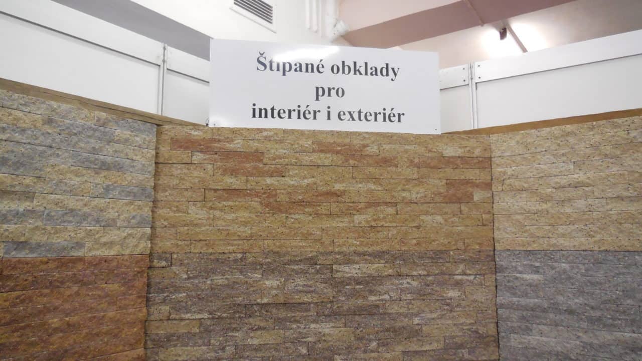 21. stavební výstava Pardubice - podzim 2016 - interiér - štípané obklady 01