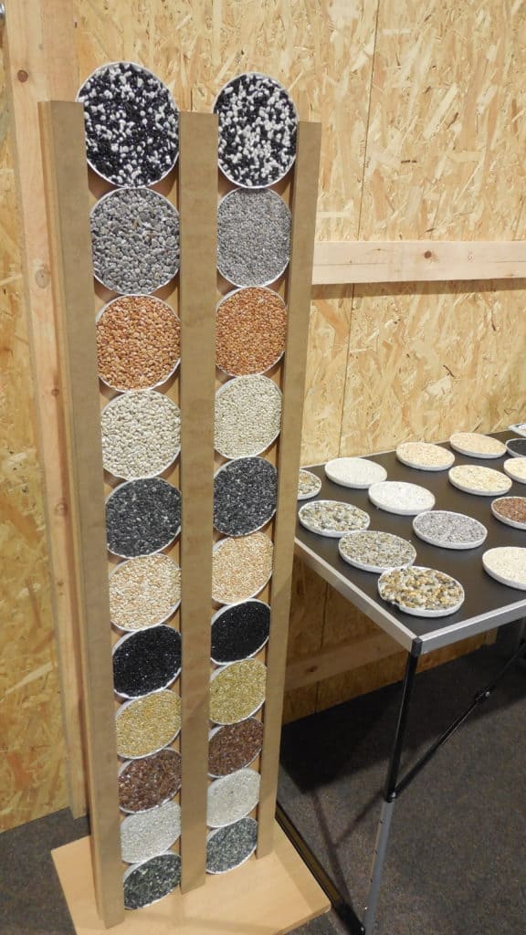 21. stavební výstava Pardubice - podzim 2016 - interiér - kamínkový koberec 02