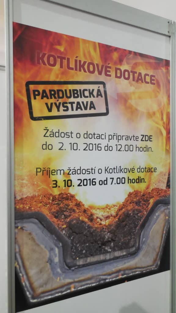 21. stavební výstava Pardubice - podzim 2016 - interiér - Kotlíkové dotace