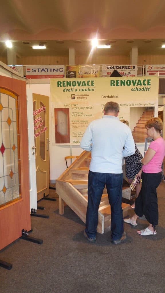 21. stavební výstava Pardubice - podzim 2016 - interiér - renovace dveří a schodišť