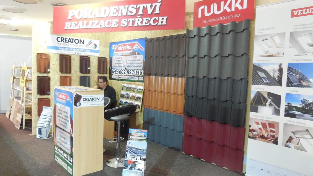 21. stavební výstava Pardubice - podzim 2016 - interiér - Poradenství střech a Ruuki