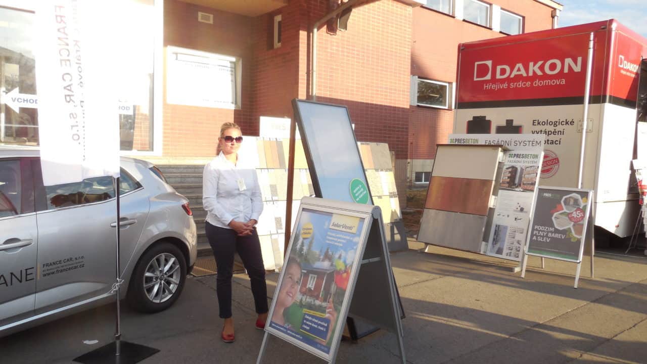 21. stavební výstava Pardubice - podzim 2016 - exteriér expozice Solar Venti