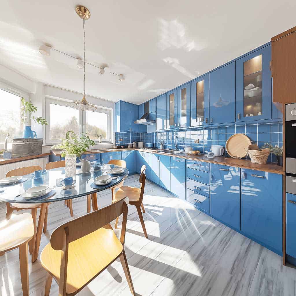 Kuchyně modrá, Pixabay (AI generated)
