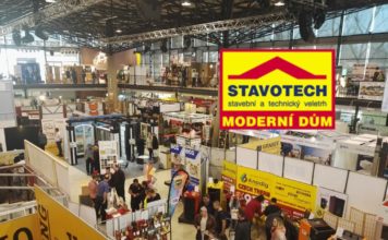 Úspory energií a architektura na STAVOTECHu Olomouc 2019 Stavotech 2019 - hala + logo