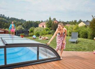 Bazén i mimo sezonu – tepelné čerpadlo místo slunce Albixon zastrešení bazénu a tepelné čerpadlo 1