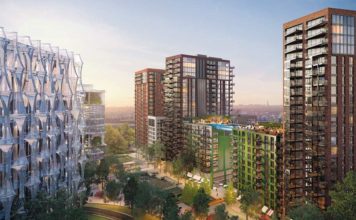 Jak se (také) bydlí v Británii – díl 3 – visutý bazén The Embassy Gardens Estate 1