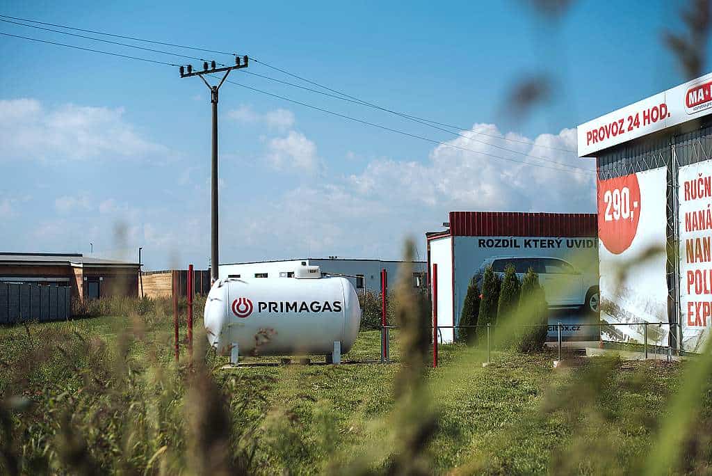 LPG zásobník, firemní využití (Primagas)