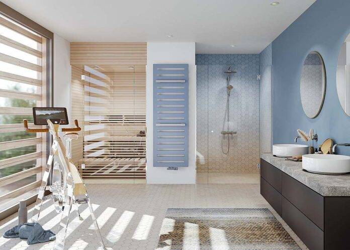 Koupelnový designový radiátor Zehnder Metropolitan Bar