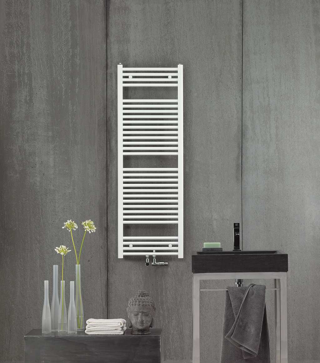 Koupelnový designový radiátor Zehnder Virando Bow AB