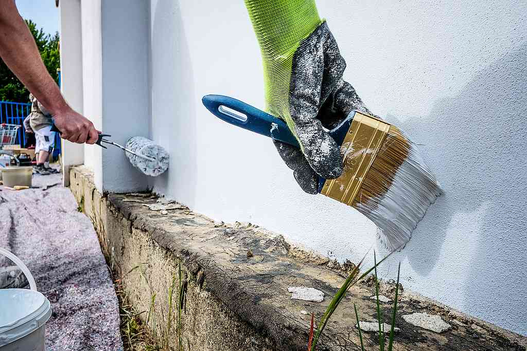 Primalex - natírání fasády