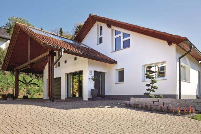 Řízené větrání zehnder (reference s mřížkou ve venkovní stěně domu)