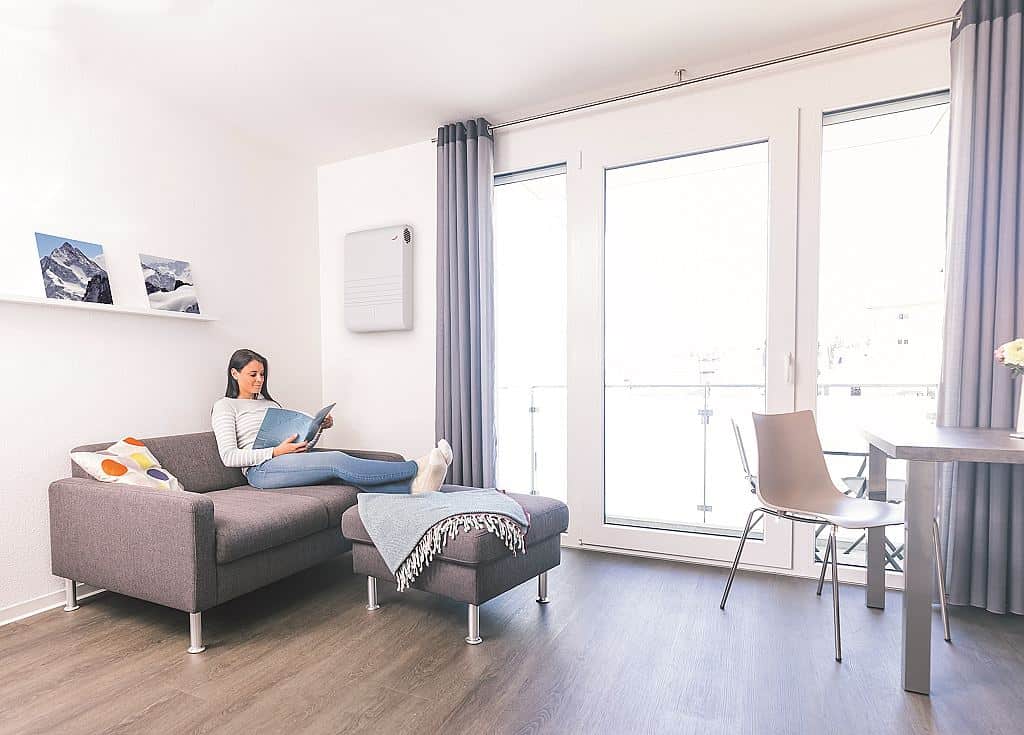 Zehnder - decentrální jednotka nenaruší harmonii interiérového designu