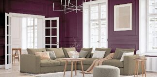 PPG představilo barvu roku 2025 – neutrální tmavý odstín Amethyst Shadow PPG barva roku 2025 - Amethyst Shadow v interiéru, foto 6