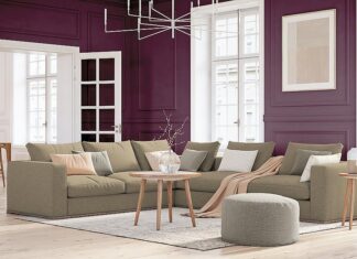 PPG představilo barvu roku 2025 – neutrální tmavý odstín Amethyst Shadow PPG barva roku 2025 - Amethyst Shadow v interiéru, foto 6